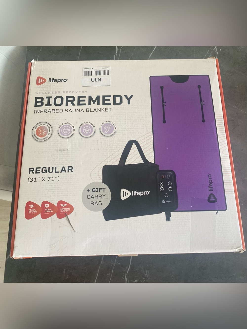 Lifepro Bioremedy Infrared Sauna Blanket - Purple